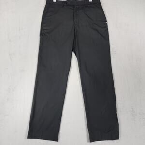 RLX Ralph Lauren Mens 32x31 Performance Stretch Flat Front Pants Black